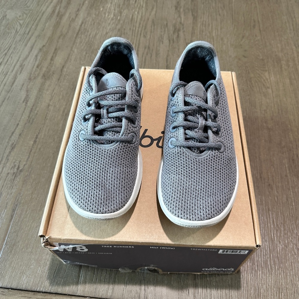 allbirds Women’s Tree Runners Size 8 Gray - Picture 4 of 12